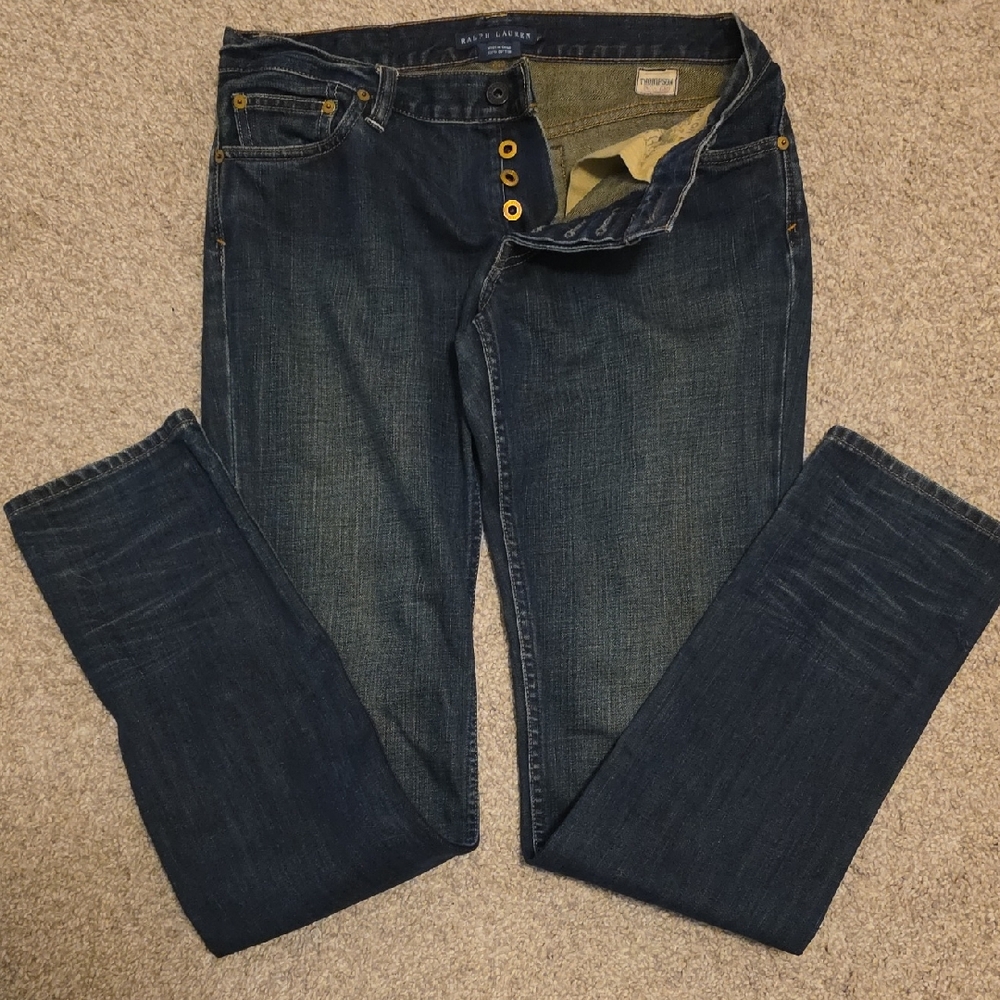 Ralph Lauren Blue Lable Dark Indigo Women's Thompson 650 Jeans